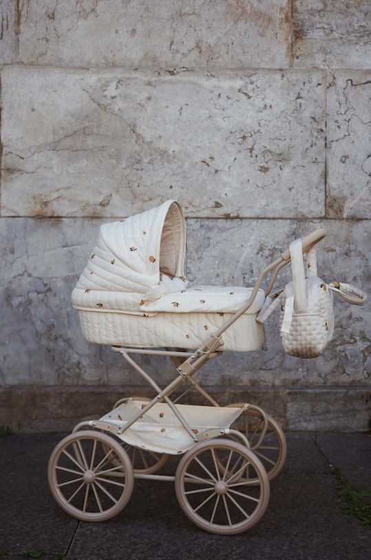 Dziewczynka Konges Sløjd wózek dla lalek DOLL PRAM KS3564 beżowy