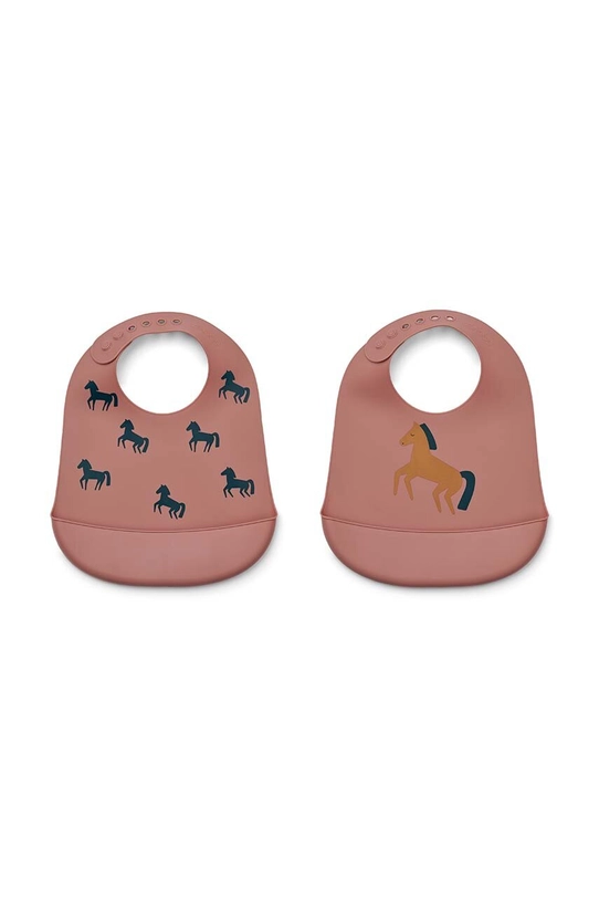 Podbradnjak za bebe Liewood Tilda 2-pack 2-pack roza LW15128