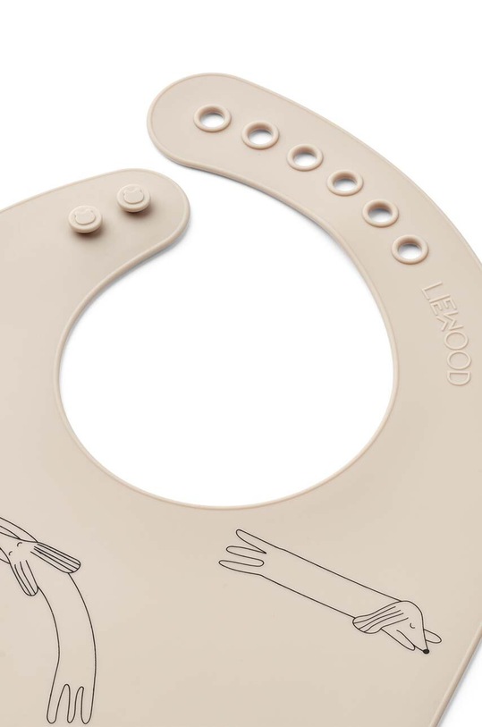 Liewood śliniak niemowlęcy Tilda 2-pack LW15128 brązowy AA00