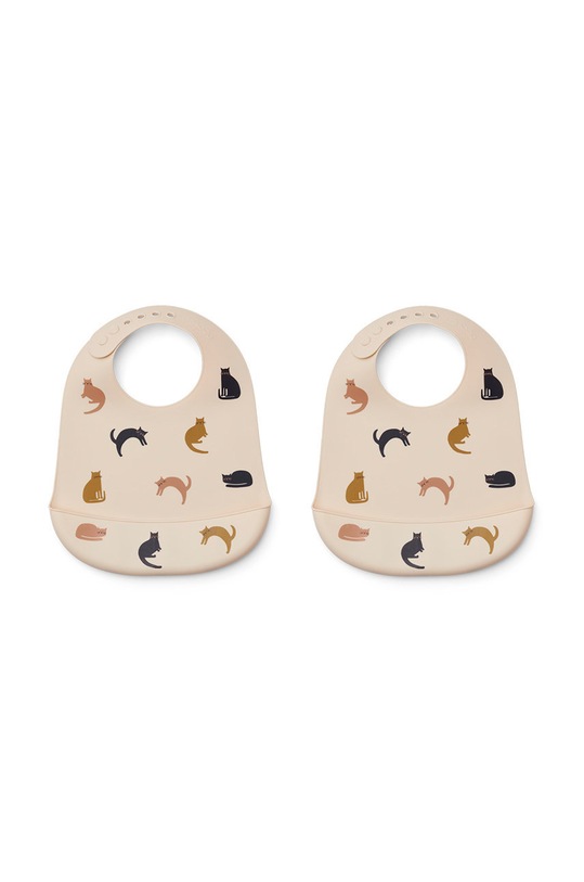 Liewood śliniak niemowlęcy Tilda 2-pack 2-pack beżowy LW15128