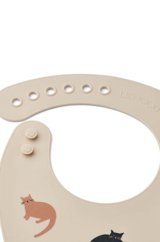 Liewood śliniak niemowlęcy Tilda 2-pack LW15128 beżowy AA00