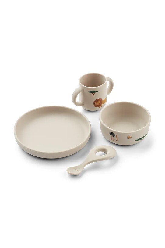 Liewood set de cină pentru copii Vivi LW15135 bej AA00