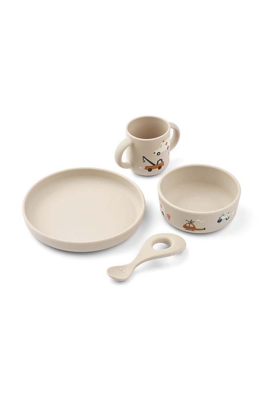 Liewood set de cină pentru copii Vivi bej LW15135