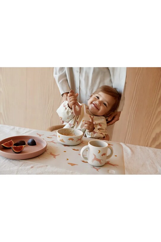 Băieți Liewood set de cină pentru copii Vivi LW15135 portocaliu