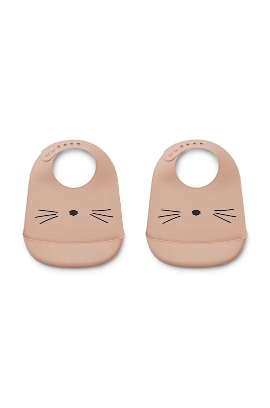 Βρεφική σαλιάρα Liewood Tilda 2-pack 2-pack ροζ LW12711