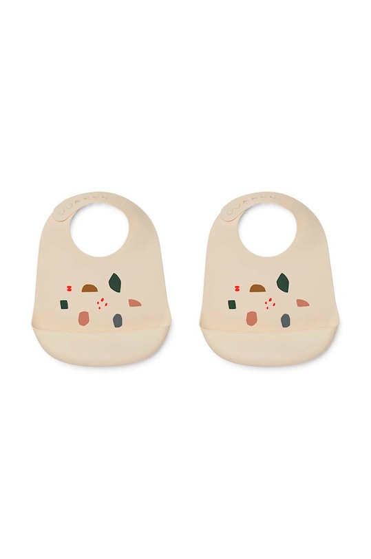 Liewood śliniak niemowlęcy Tilda 2-pack 2-pack beżowy LW12711