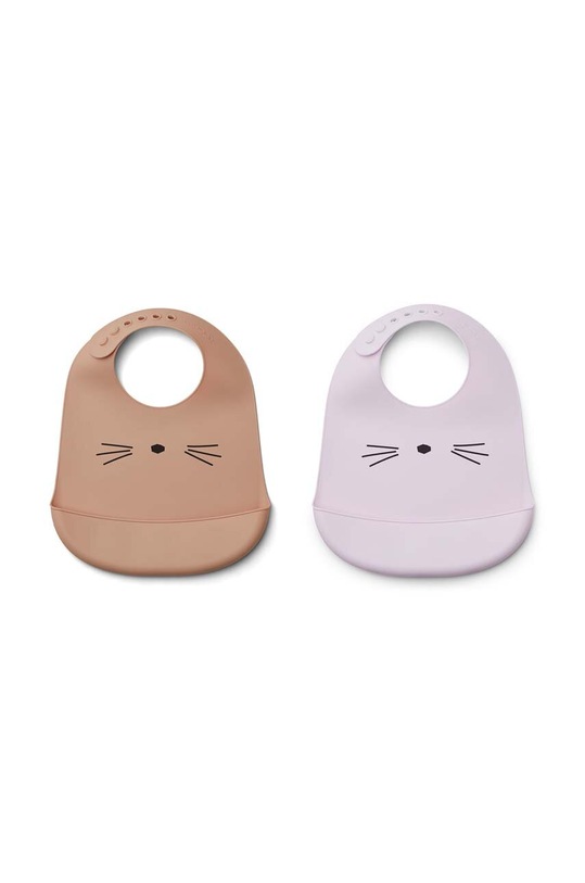 Liewood śliniak niemowlęcy Tilda 2-pack 2-pack fioletowy LW14157