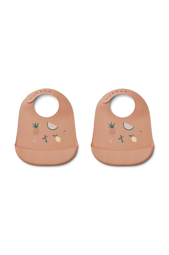 Dětský podbradník Liewood Tilda 2-pack 2-pack oranžová LW14157