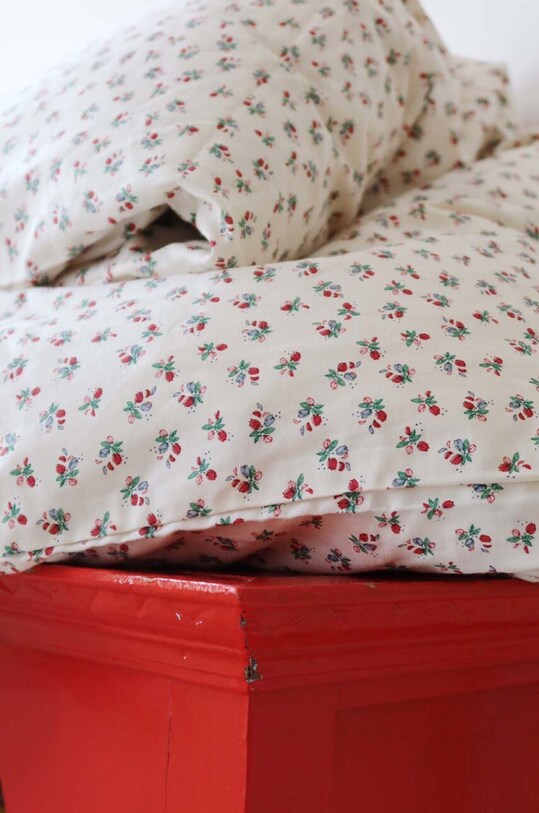 Chłopiec Konges Sløjd pościel bawełniana dla dzieci BABY BEDDING GOTS 70X100 KS3928 beżowy