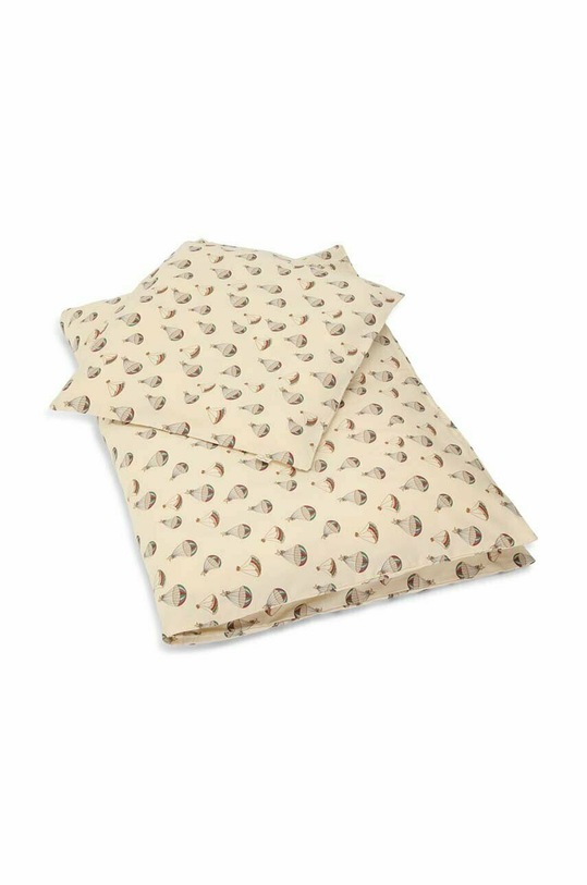 Konges Sløjd lenjerie de pat din bumbac pentru copii BABY BEDDING GOTS 70X100 bej KS3928