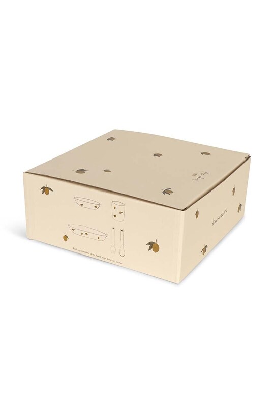 Хлопчик Обідній набір для дітей Konges Sløjd PLA DINNER SETS KS4240 бежевий