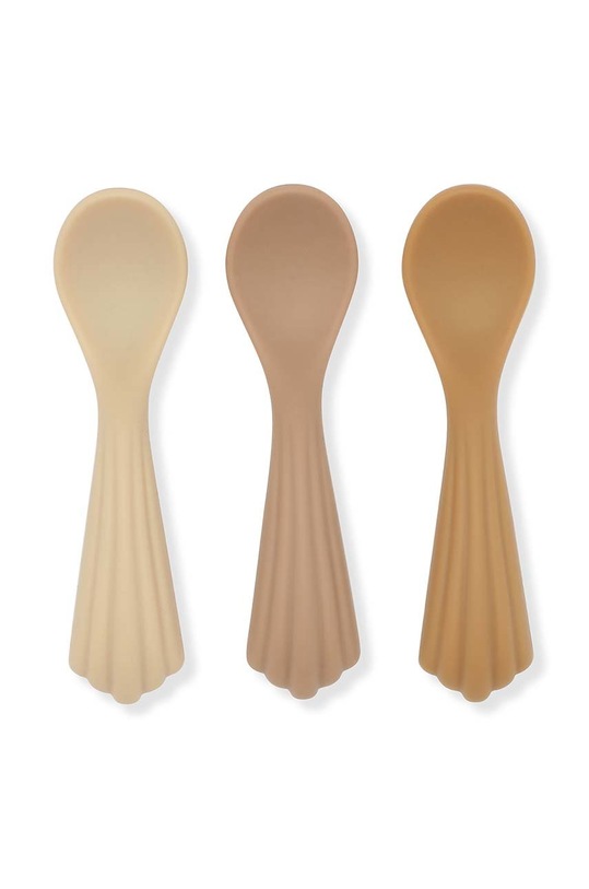 Sada lyžičiek pre deti Konges Sløjd 3-pak Darčekový box béžová KS1969