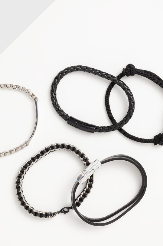 Narukvica Aldo Maldini (5-pack) MALDINI.971 crna AW22