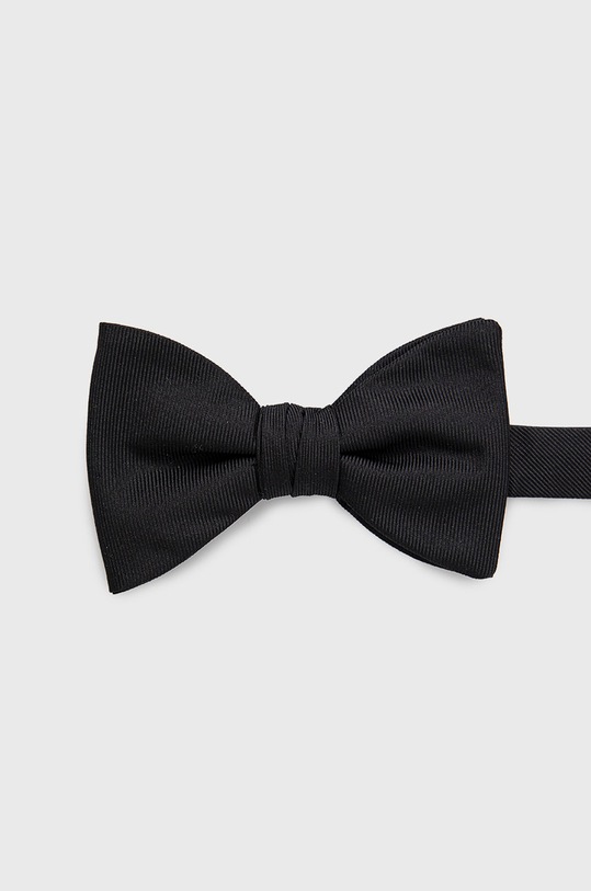 HUGO papion de mătase negru 50468400