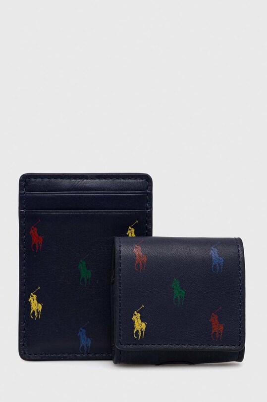 Polo Ralph Lauren pokrowiec na airpods skórzany granatowy 405880716001