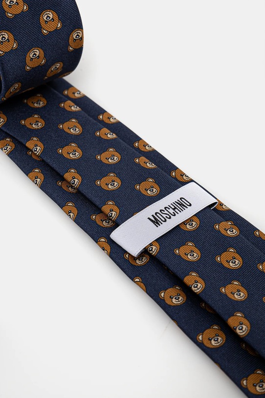 Hodvábna kravata Moschino M5260.55059 tmavomodrá SS25