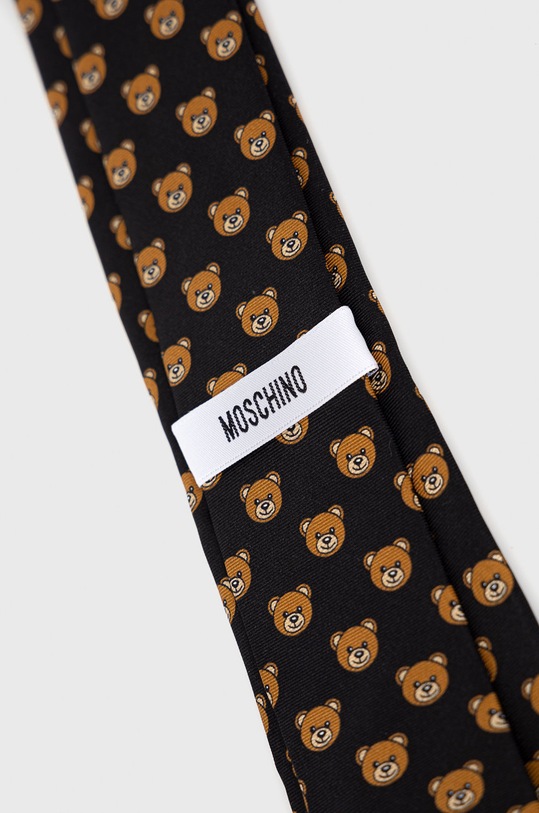 Moschino cravata de matase M5260.55059 negru SS25