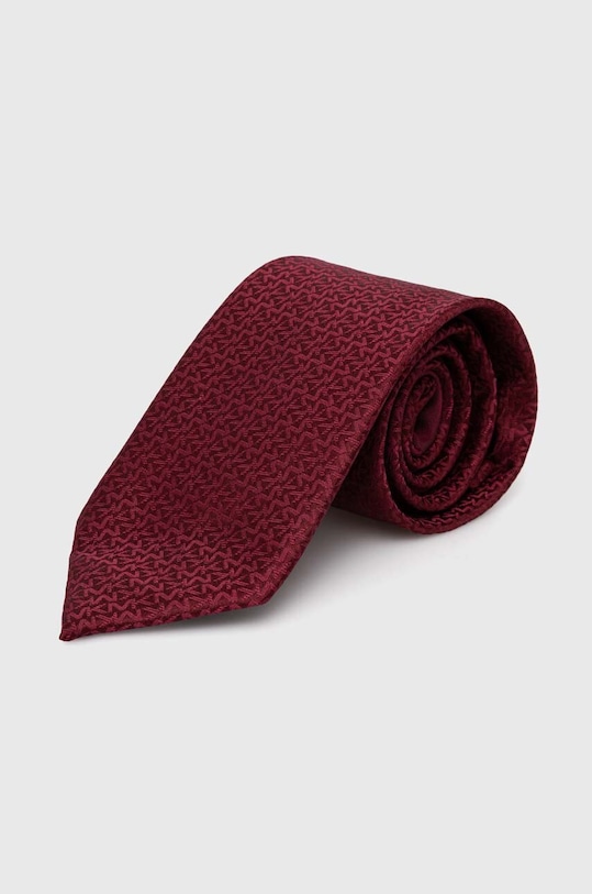 Hedvábná kravata Michael Kors burgundské MK0DT00003