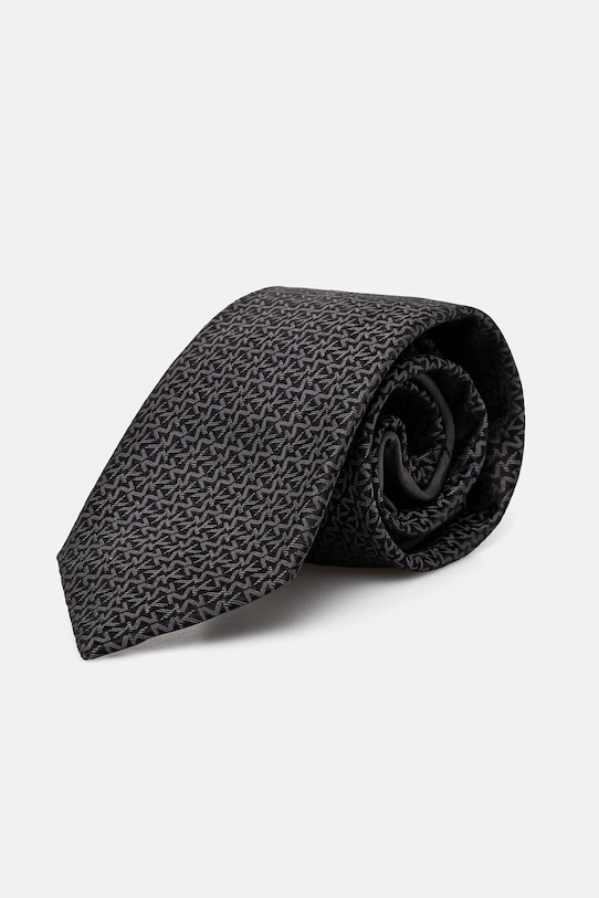 Hedvábná kravata Michael Kors šedá MK0DT00003