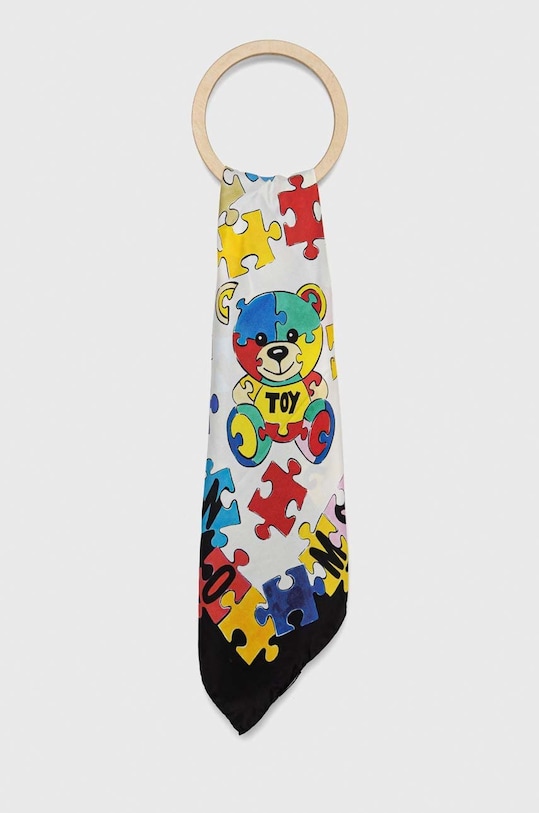 Moschino apaszka jedwabna pozostałe czarny M2872.03548