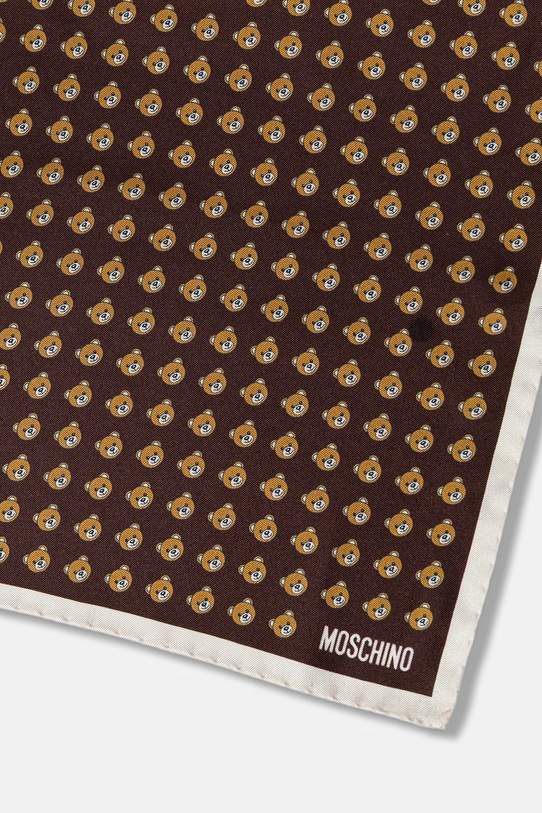 Moschino poszetka jedwabna M5261.E5000 brązowy AW25