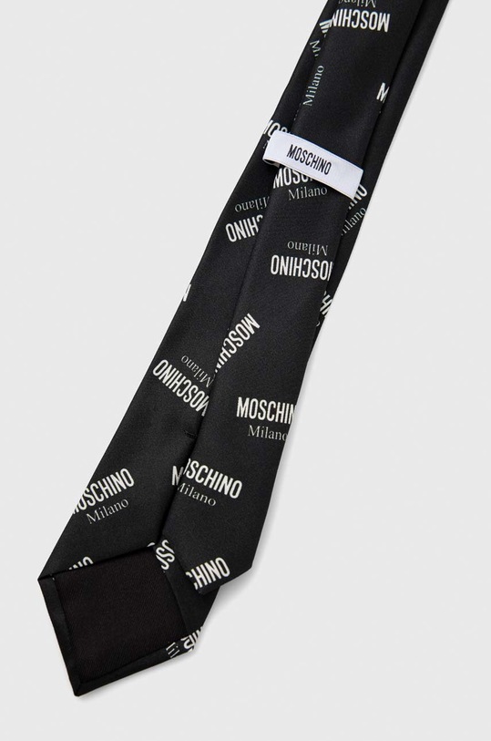 Moschino cravata de matase M5175.55059 negru AW22