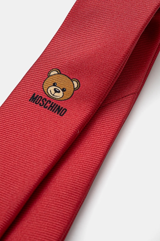 Шелковый галстук Moschino M5347.55060 красный SS25