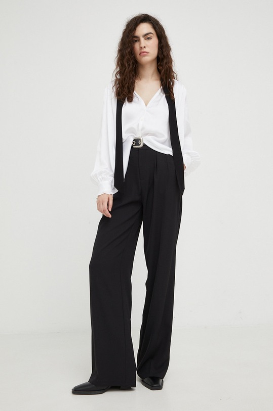 The Kooples koszula FTOP25020K biały AW22