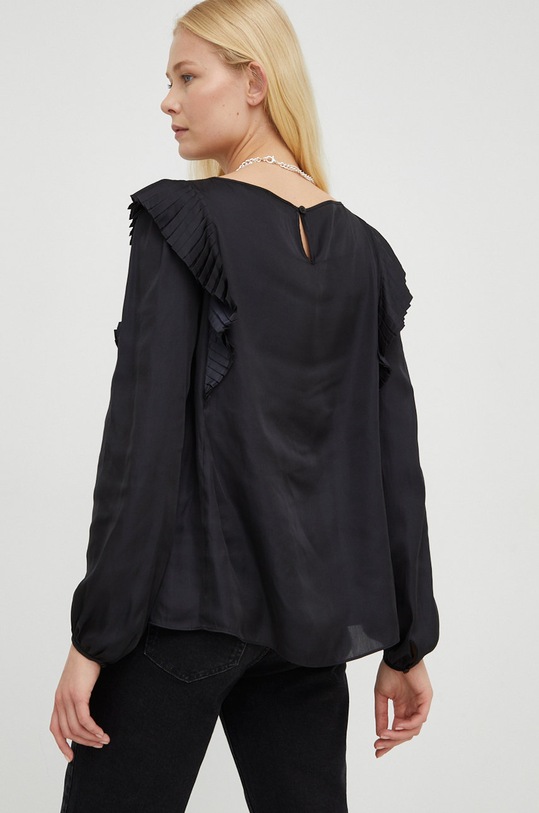 The Kooples bluzka czarny FTOP25022K