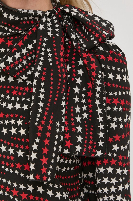 Svilena bluza Red Valentino 1R3AB1Y06HS črna