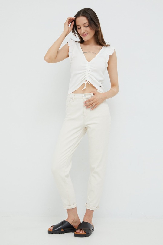 Top Pepe Jeans PL505224.800 bela AW22