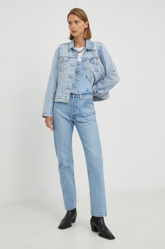 Džínový top Levi's A3358.0000 modrá AW22
