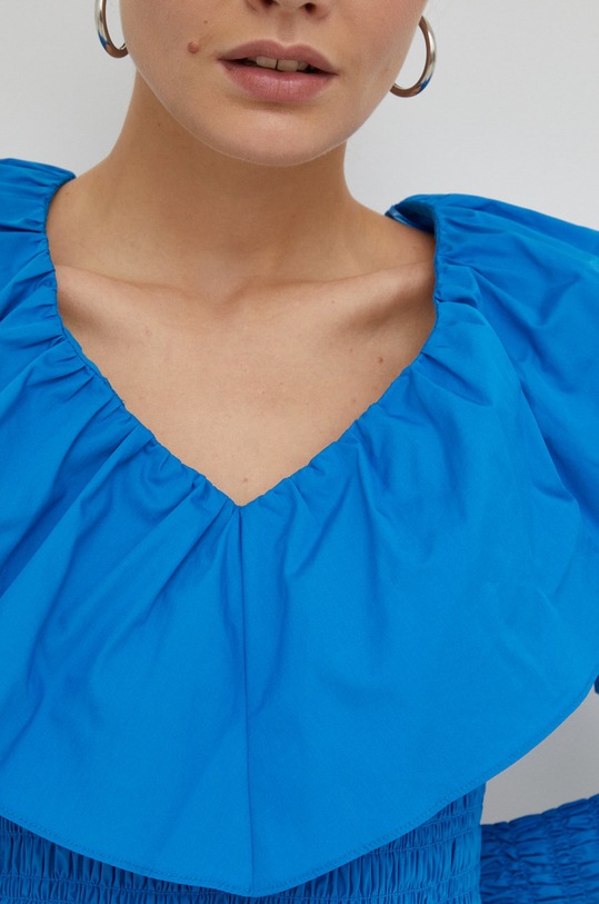 Gestuz bluza din bumbac 10906508 albastru