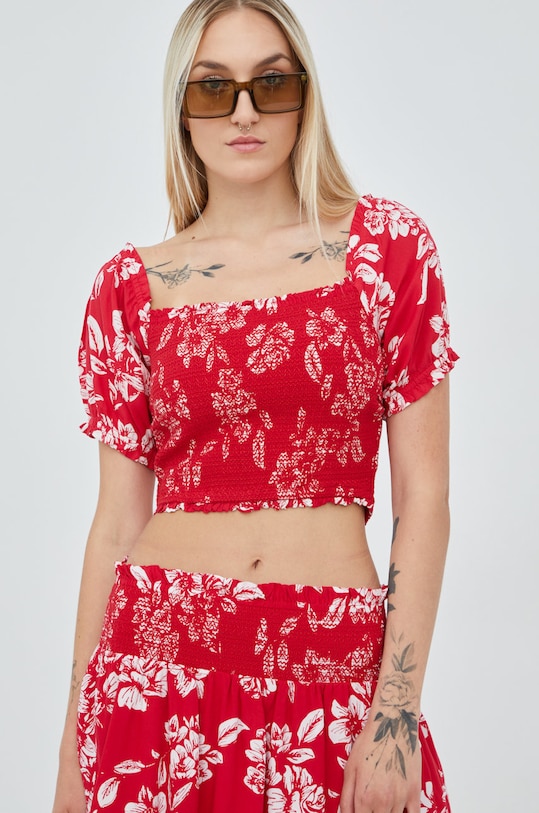 Блузка Superdry візерунок червоний W6011290A.Z6J