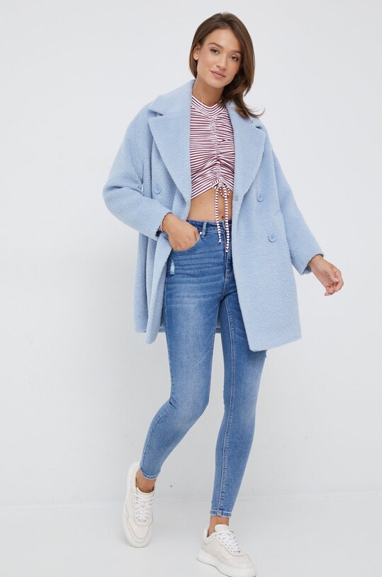 Μπλουζάκι Pepe Jeans PL505347.286 μπορντό AW22