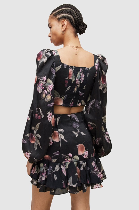 Îmbrăcăminte AllSaints bluza din in WM220W negru