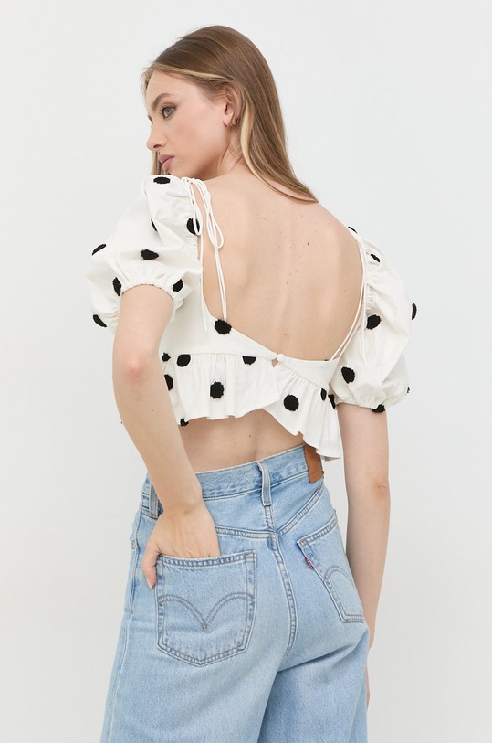 Odzież For Love & Lemons bluzka lniana CT1862.SU22 beżowy