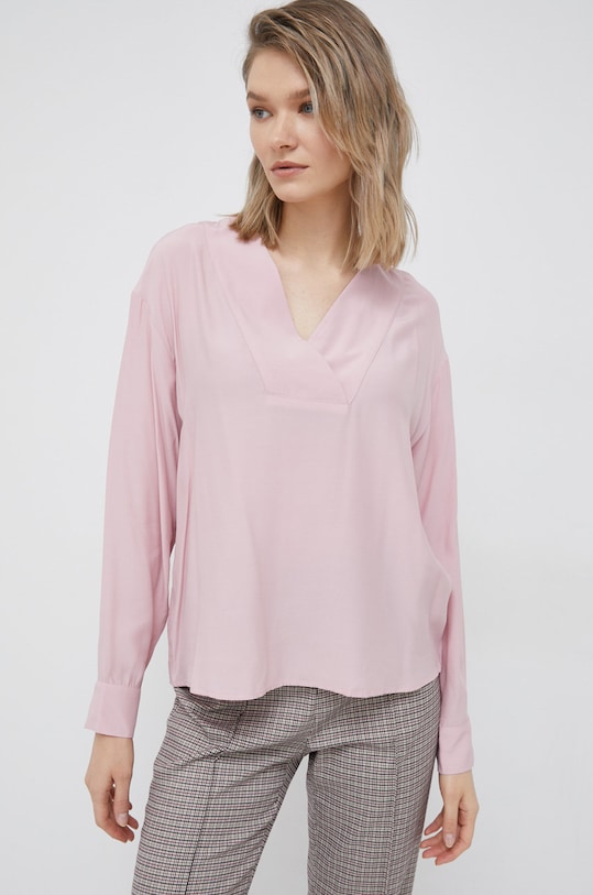 Bluza Sisley casual roza 56ICLQ02O.223