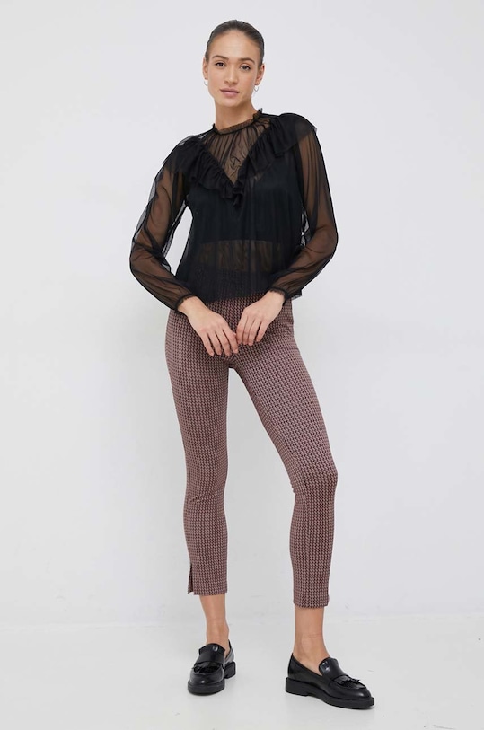 Sisley bluzka 5T22LQ02Z.100 czarny AW22