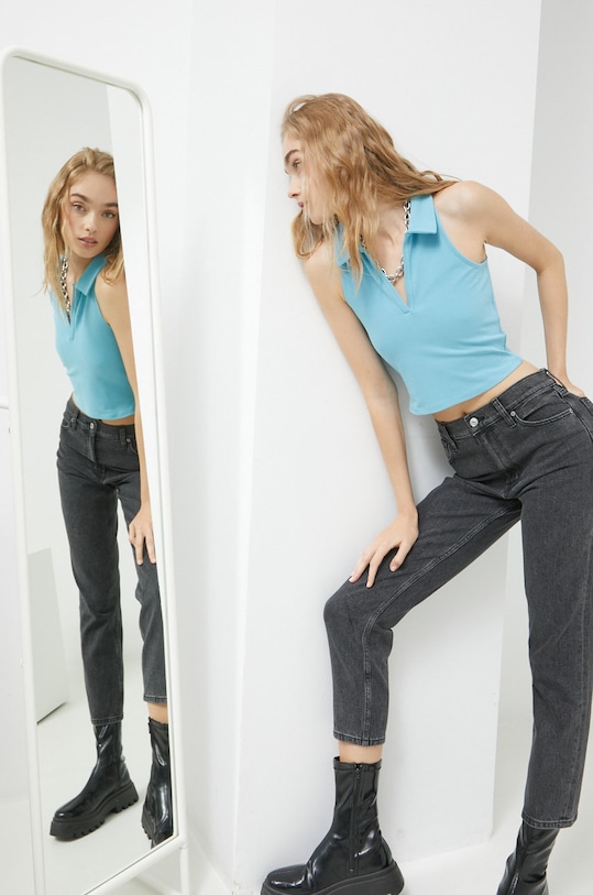 Abercrombie & Fitch top albastru KI139.2544.220