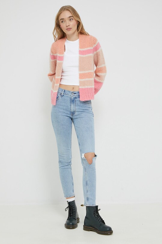 Abercrombie & Fitch top KI139.2616.100 alb AW22