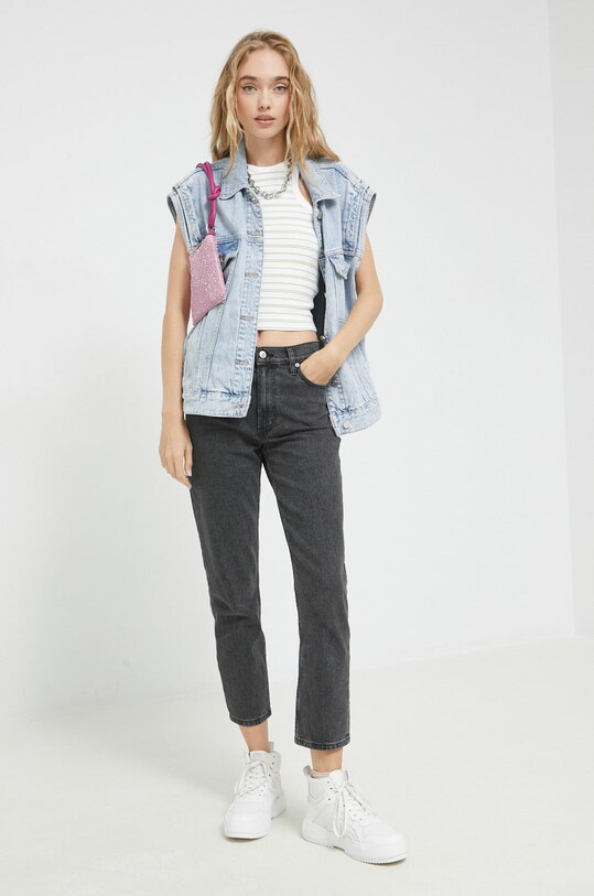 Abercrombie & Fitch top KI139.2631.108 alb AW22