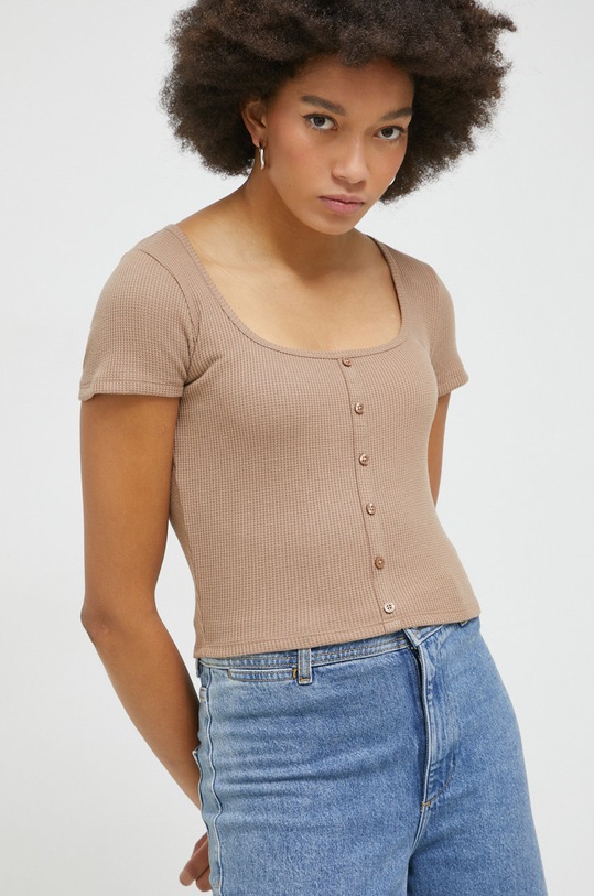 Hollister Co. t-shirt pozostałe beżowy KI339.2680.410