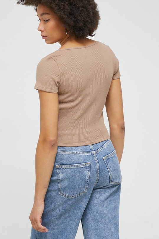 Odzież Hollister Co. t-shirt KI339.2680.410 beżowy