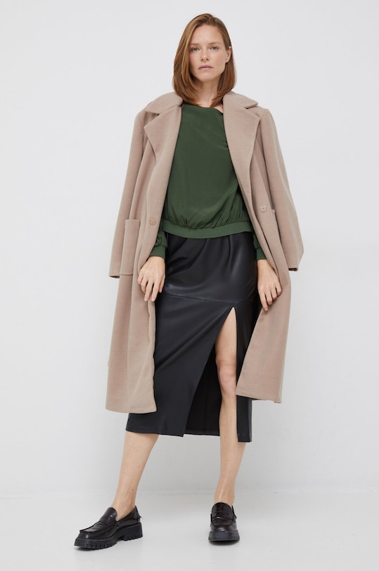 Sisley bluzka 5B5FLQ023.22M zielony AW22