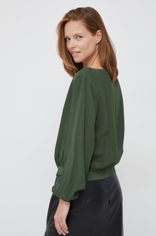 Odzież Sisley bluzka 5B5FLQ023.22M zielony