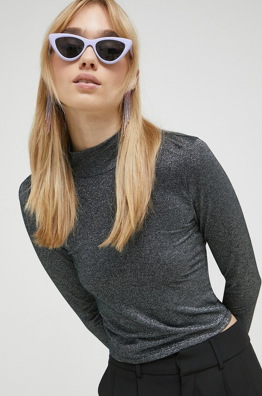 Odzież Abercrombie & Fitch longsleeve KI139.2704.900 srebrny