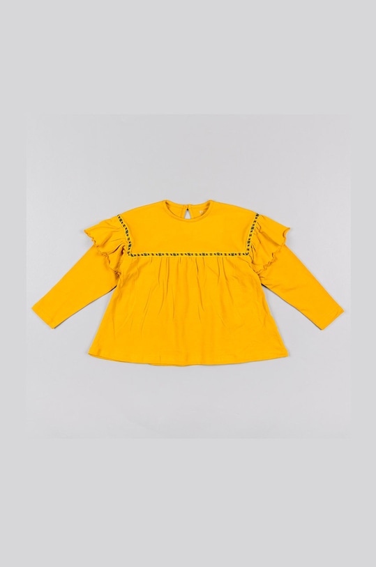 Detské tričko s dlhým rukávom zippy s elastanom žltá 226.1918ZT