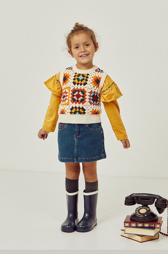 Detské tričko s dlhým rukávom zippy 226.1918ZT žltá