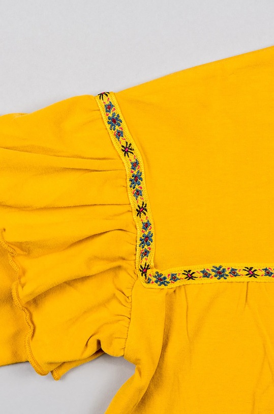 Dievča Detské tričko s dlhým rukávom zippy 226.1918ZT žltá